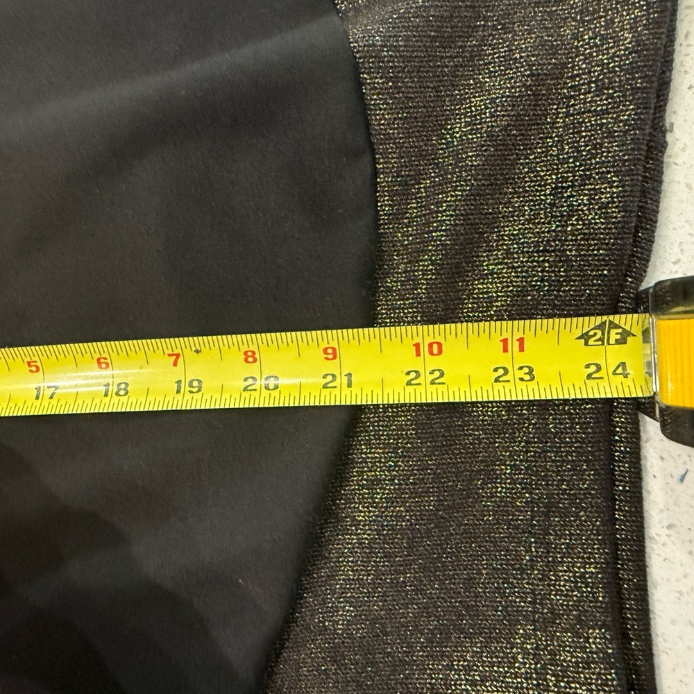 Alembika Black Top with Metallic Bronze Trim - Picture 11 of 16